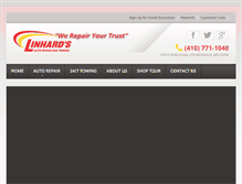 Tablet Screenshot of linhards.com